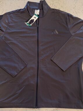 NWT Adidas Men's Full-Zip Track Jacket - Charcoal